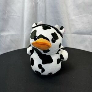 Way To Celebrate 7" Cow Print Rubber Ducky  Duck Plush NEW 2024 Easter